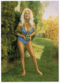 Vintage Original Postcard Pin-Up from Archives BUNNY YEAGER