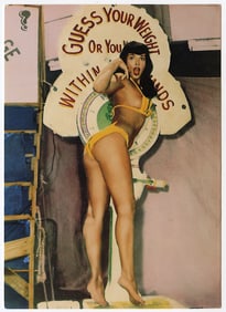 Vintage Original Postcard Pin-Up from Archives BUNNY YEAGER