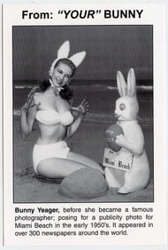 Vintage Original Postcard Pin-Up from Archives BUNNY YEAGER
