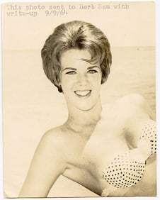 From Archives of BUNNY YEAGER Vintage Pin Up Photograph