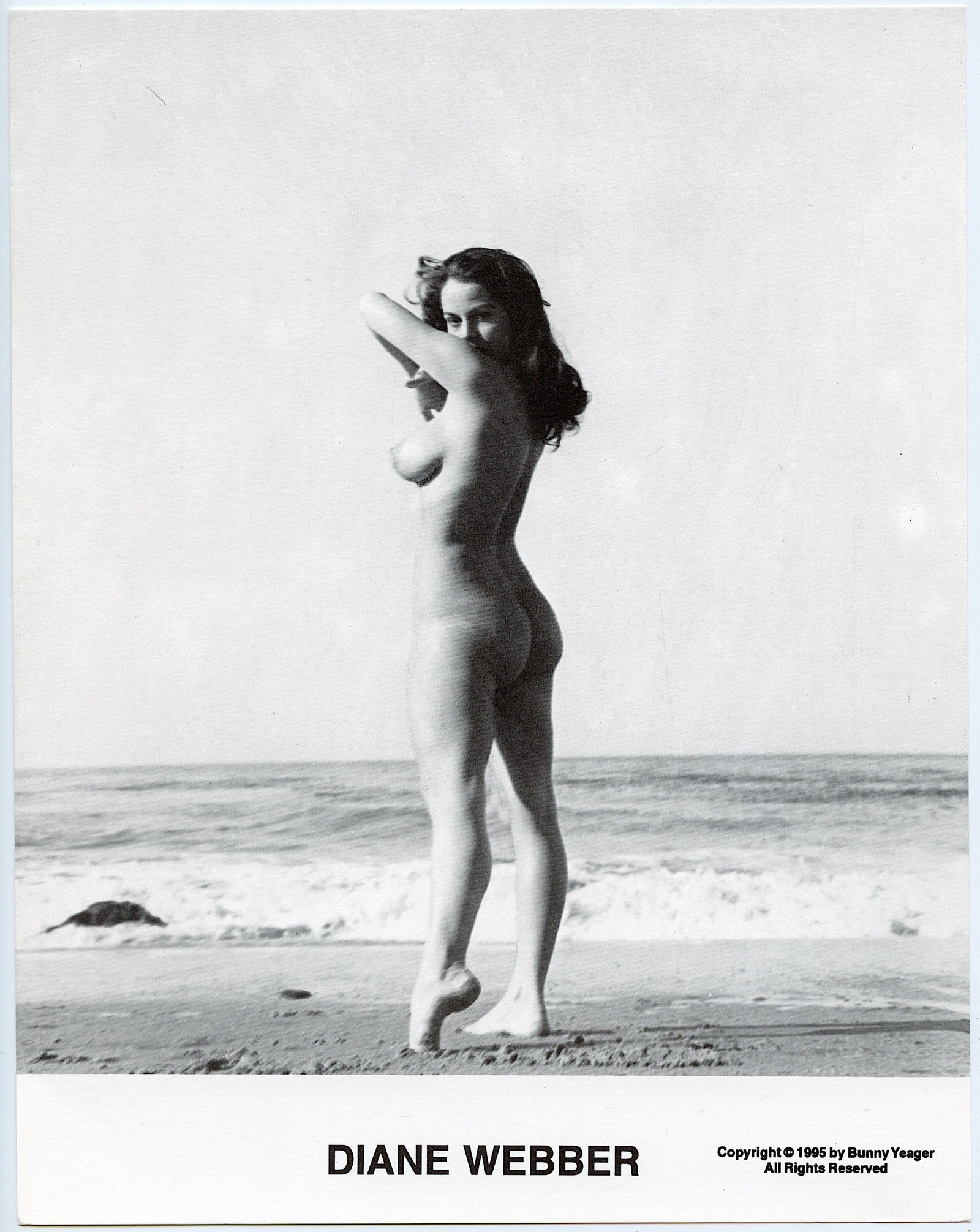 BUNNY YEAGER Vintage Pin Up Litho DIANA WEBBER: This lot is coming from Bunny Yeager's estate/archives. Linnea Eleanor "Bunny" Yeager (March 13, 1929 - May 24, 2014) was an American photographer and pin-up model. She met Bettie Page in 1954, and to