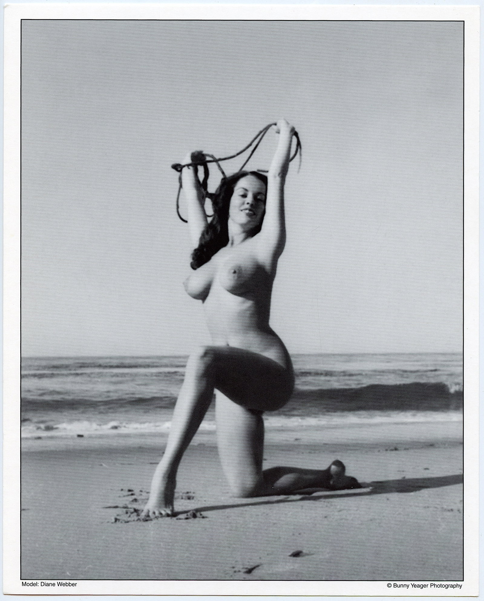BUNNY YEAGER Vintage Pin Up Litho DIANA WEBBER: This lot is coming from Bunny Yeager's estate/archives. Linnea Eleanor "Bunny" Yeager (March 13, 1929 - May 24, 2014) was an American photographer and pin-up model. She met Bettie Page in 1954, and to
