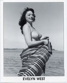BUNNY YEAGER Vintage Pin Up Litho EVELYN WEST