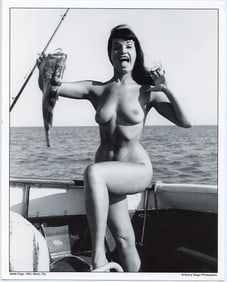 BUNNY YEAGER Vintage Pin Up Litho BETTIE PAGE