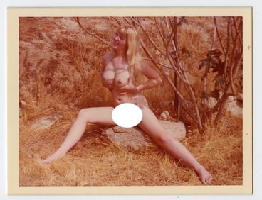 Pin Up Kodak Print Photo Naturalism Nude 3.5" x 5" Ca 1970s / 1980s