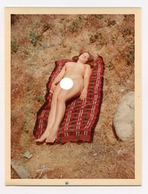 Pin Up Kodak Print Photo Naturalism Nude 3.5" x 5" Ca 1970s / 1980s