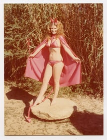 Pin Up Kodak Print Photo Naturalism Nude 3.5" x 5" Ca 1970s / 1980s