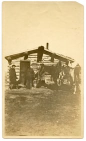 Photo (No a Postcard) "Frank's House, Wimmett, Mont.", C. 1920