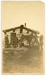 Photo (No a Postcard) "Frank's House, Wimmett, Mont.", C. 1920: The provenance of this lot is from a quality collector in Longview, Texas. Please see all the included images to read all related information. We have included quality images to show it's actual condi