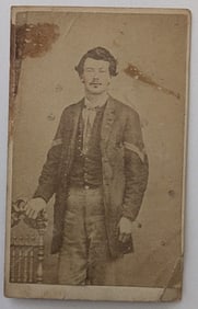 Rare Civil War Era CDV Henry A. Laycock 56th Regiment Pennsylvania