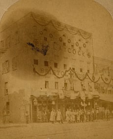 Rare Stereoview Original Photo Wyoming Anniversary, 1878