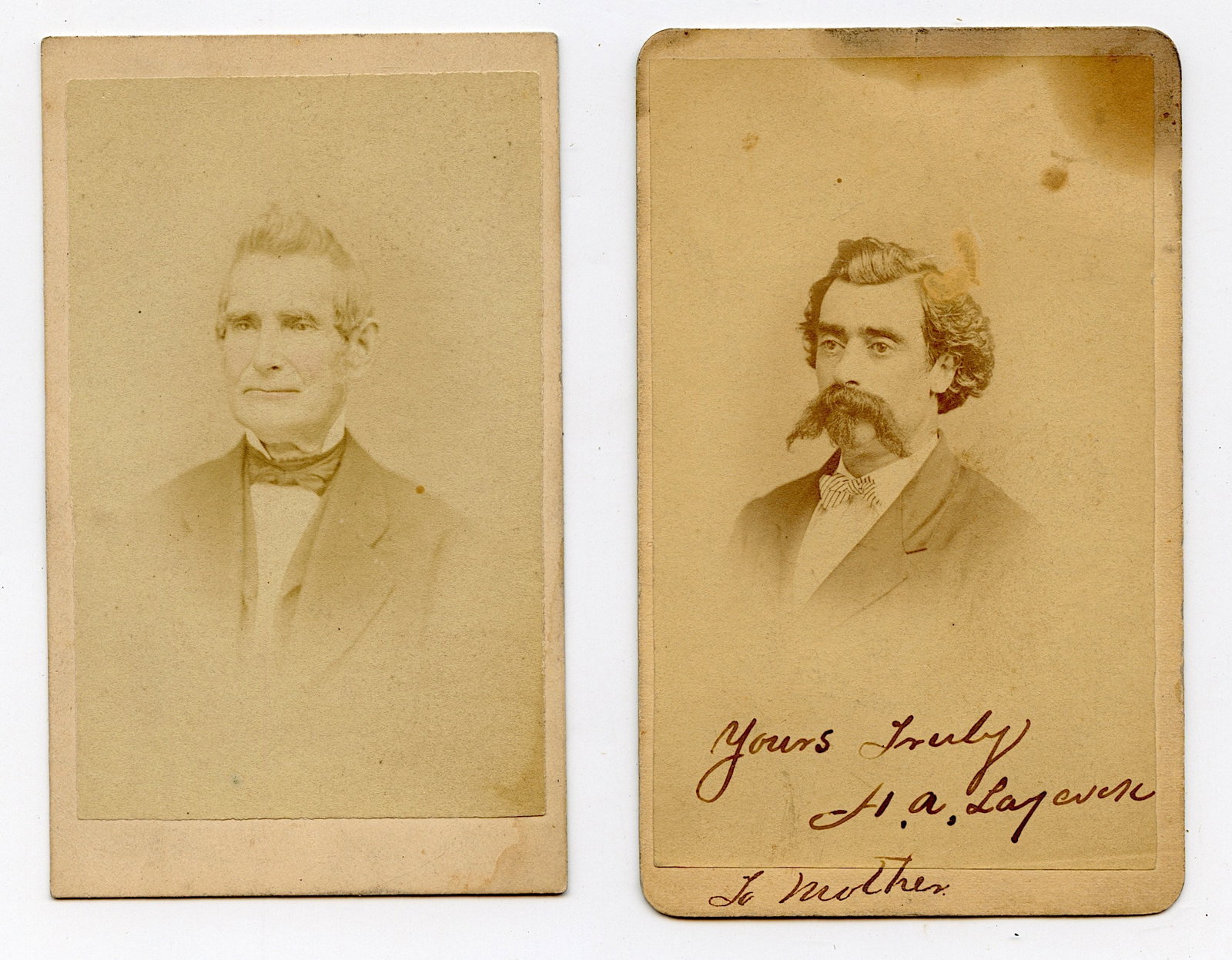 Pair CVD Archives Henry A. Laycock 56th Regiment Pennsylvania: This lot is part of a group found related to Colonel HENRY A. COCK (promoted to Major on January 30, 1865) of the 56th Regiment of Pennsylvania during the American Civil War. To find photos of The 56t