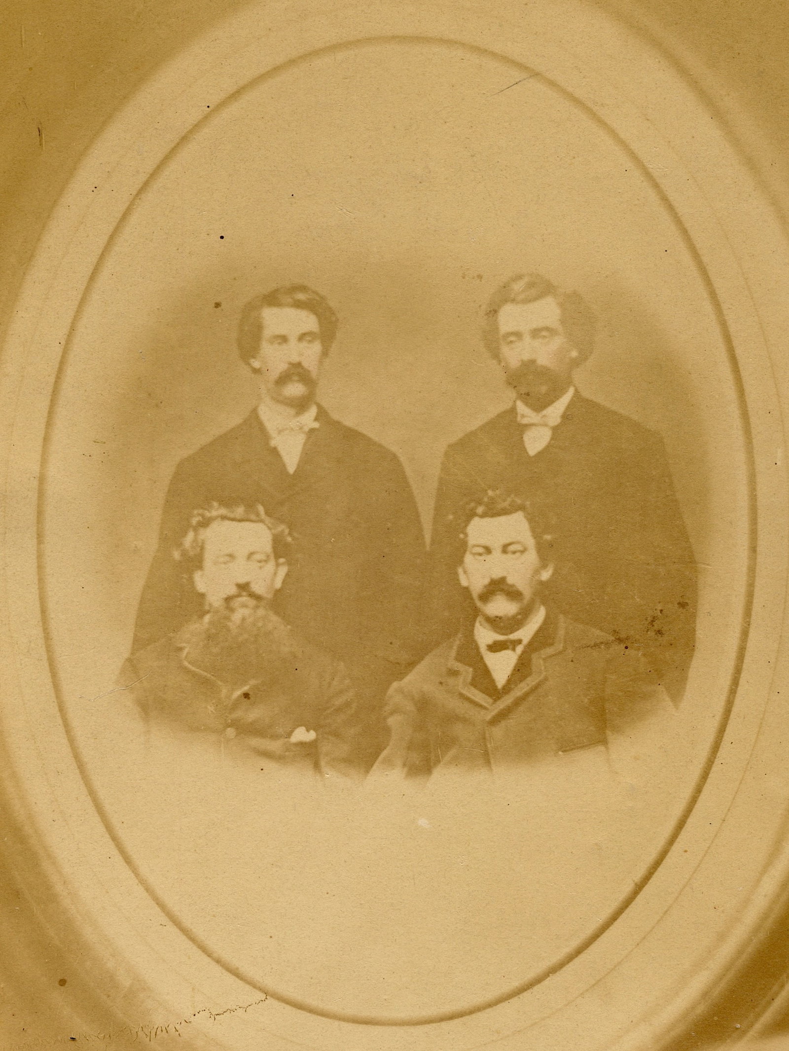 Civil War Photo Henry A. Laycock 56th Regiment PA & Others: The dimensions are Approx. 9" x 6". This lot is part of a group found related to Colonel HENRY A. COCK (promoted to Major on January 30, 1865) of the 56th Regiment of Pennsylvania during the American 