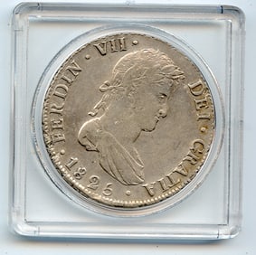 1825 PTS-J BOLIVIA FERDINAND VII SILVER 8 REALES
