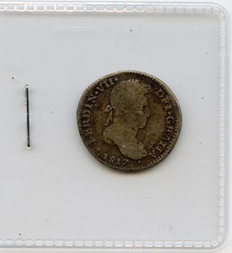 Ferdin VII DEI GRATIA Colonial Coin Silver