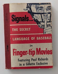 1957 GILLETE THE SECRET LANGUAGE OF BASEBALL IN FINGER-TIP MOVIES