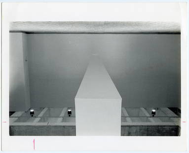 Vintage Original Photograph by Art ROBERT IRWIN, 1974: The dimensions are Approx. 10" x 8". The provenance of this lot is from the estate of a deceased formal art collector/curator in Miami, FL. We have included quality images to show it's actual conditio
