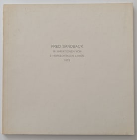 Fred Sandback : 16 Variationen von 2 horizontalen Linien, 1973