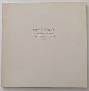 Fred Sandback : 16 Variationen von 2 horizontalen Linien, 1973: The provenance of this lot is from the estate of a deceased formal art collector/curator in Miami, FL. We have included quality images to show it's actual condition. This lot is located in Boca Raton,