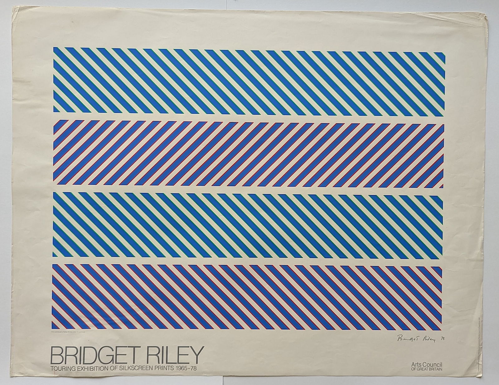 Bridget Riley Original Poster Litho Arts Council of Great Britain, 1980 (1 of 4)