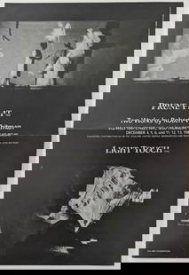 Art Poster Prune Flat Two Works by Robert Whitman - Light Touch, 1976: The dimensions are Approx. 14" x 9.25". The provenance of this lot is from the estate of a deceased formal art collector/curator in Miami, FL. We have included quality images to show it's actual condi