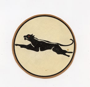 Original Pacific WW2 War Era Squadron Card Emblem
