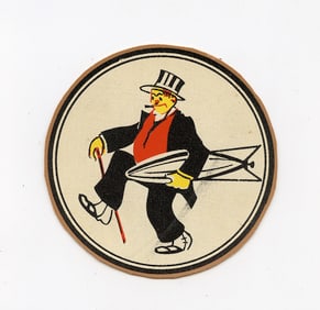 Original Pacific WW2 War Era Squadron Card Emblem