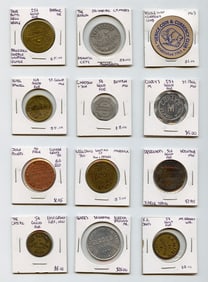 Scarce Set 12 Vintage Token Collection OPPORTUNITY!