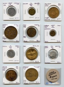 Scarce Set 12 Vintage Token Collection OPPORTUNITY!