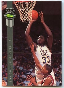 Shaquille O'neal Rookie Card 1992-93 Classic Four Sport #1