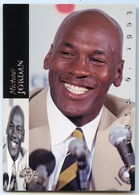 1994 upper deck michael jordan mjr1 Retirement Card