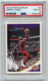 2018 Panini Donruss LeBron James #94 PSA 10