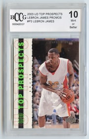 LEBRON JAMES 2003 UD TOP PROSPECTS ROOKIE CARD PROMO #P3 BCCG 10