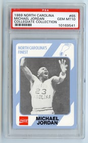 1989-90 Collegiate Collection MICHAEL JORDAN - #65 - PSA GEM MT 10