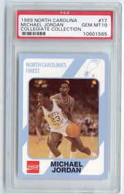 1989-90 Collegiate Collection MICHAEL JORDAN - #17 - PSA GEM MT 10