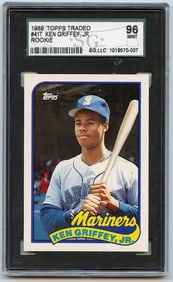 1989 Topps Ken Griffey Jr Rookie Card SG 96 Mint