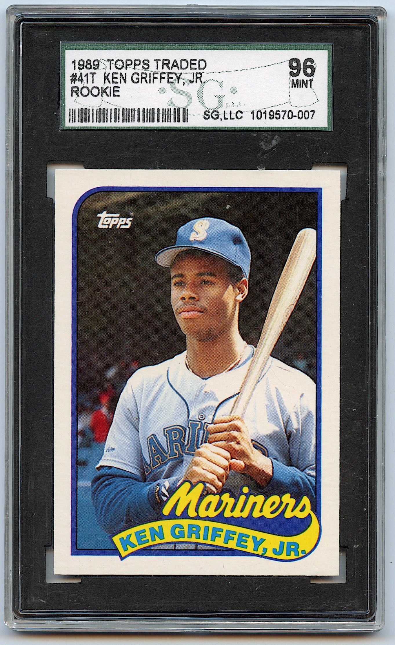 1989 Topps Ken Griffey Jr Rookie Card SG 96 Mint (1 of 2)