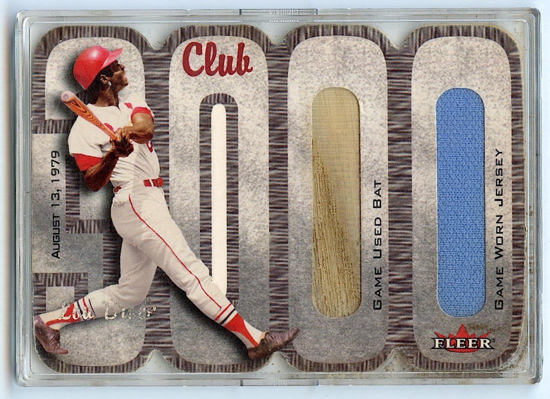 2000 Fleer Club 3,000 Lou Brock Baseball Card 059/100 (1 of 2)