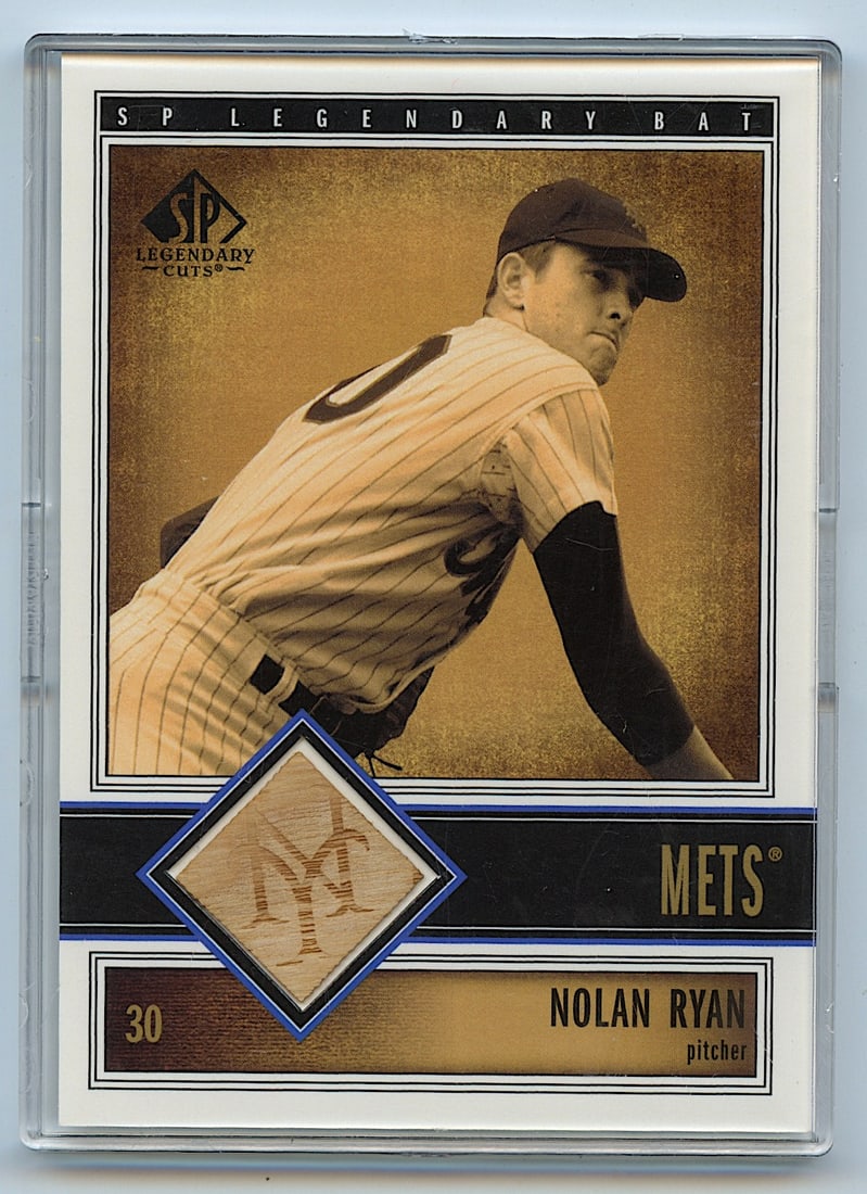 2002 SP Legendary Cuts Game BAT Nolan Ryan N.Y. Mets B-Nry (1 of 2)