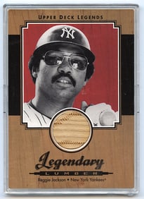 Reggie Jackson 2001 Upper Deck Legends Legendary Lumber Used Bat Card