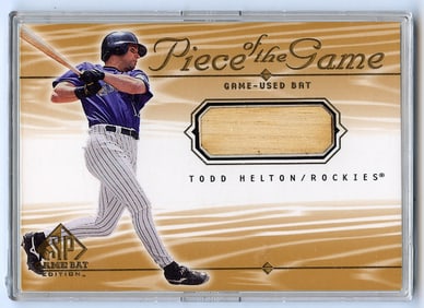 2001 SP Game Bat Edition - Todd Helton #TH