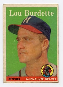 1958 TOPPS LOU BURDETTE #10 Baseball Card