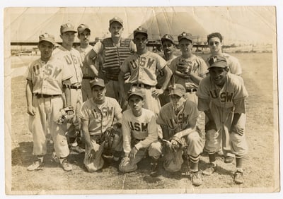 Vintage Photo 1940s Baseball Team USW