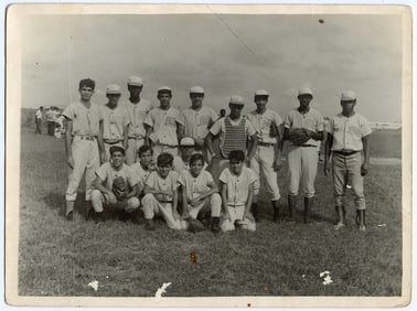 Vintage Photo 1960s Baseball Team Alvaro Reynoso