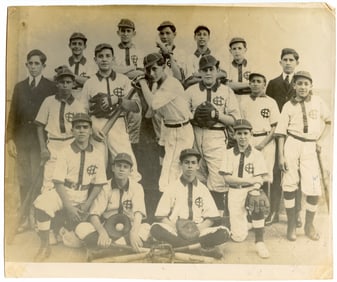 Vintage Photo 1950s Baseball Team Casino Español Havana