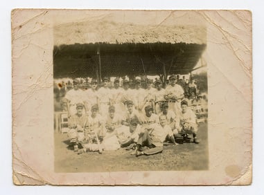 Vintage Photo 1940s Baseball Team Calimete Team Players