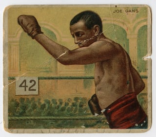 1910 Boxer Joe Gans - Mecca Boxing Card