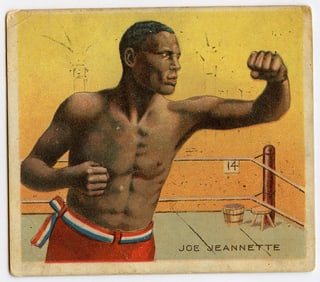 1910 Boxer Joe Jeannette - Hassan Boxing Card