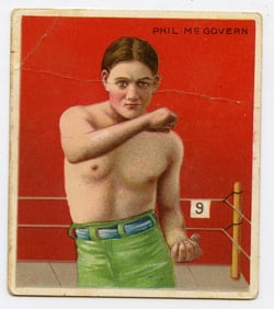 1910 Boxer Phil McGovern - Hassan Boxing Card