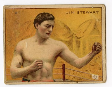 1910 Boxer Jim Stewart - Honest Boxing Card